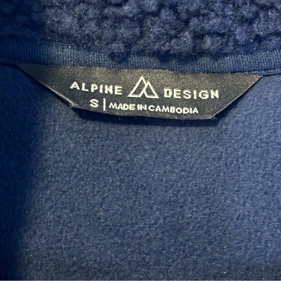 Alpine Design Sherpa Fleece Mens Jacket, Blue, Choose Size, NEW!! - Picture 2 of 13